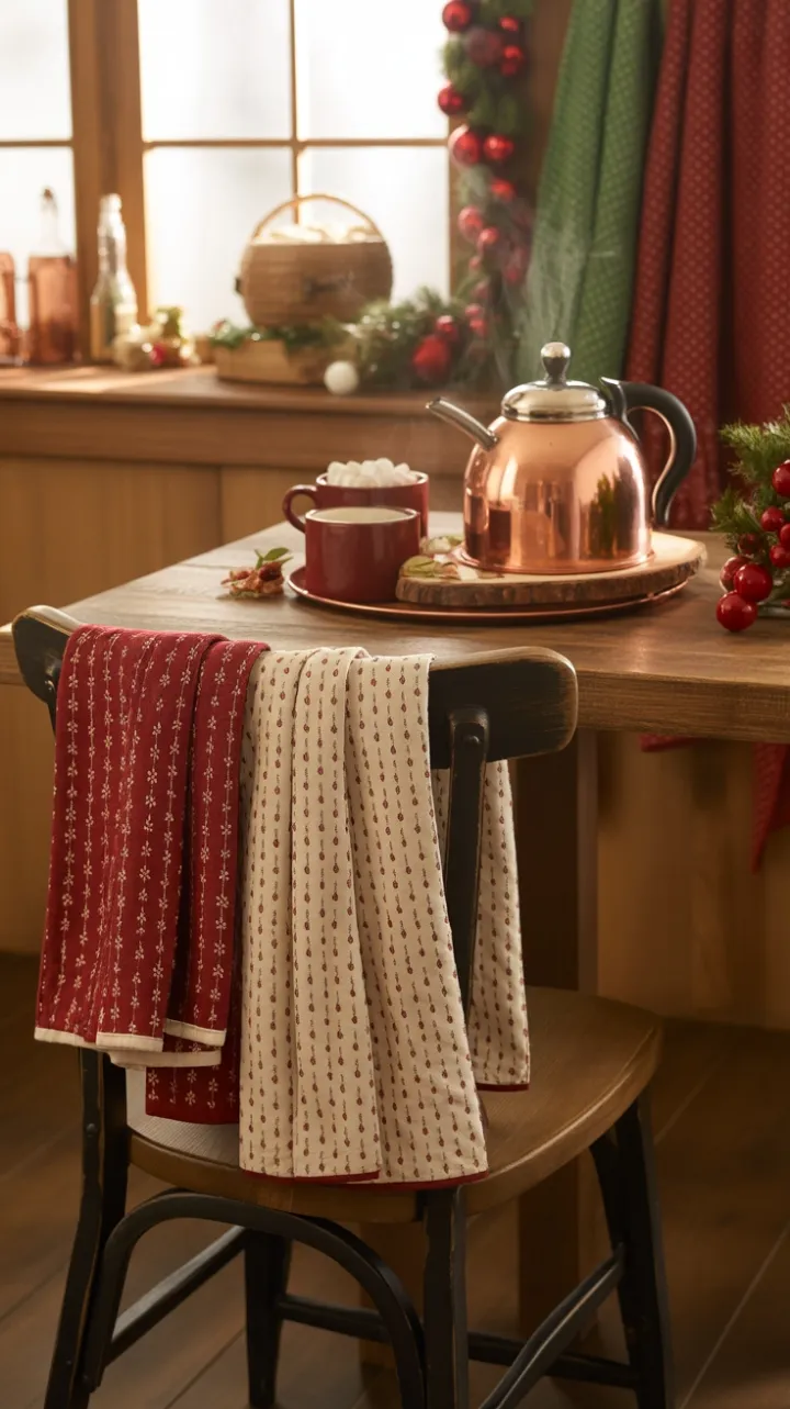 Hearthside Cocoa Corner Wrapped in Rustic Holiday Warmth