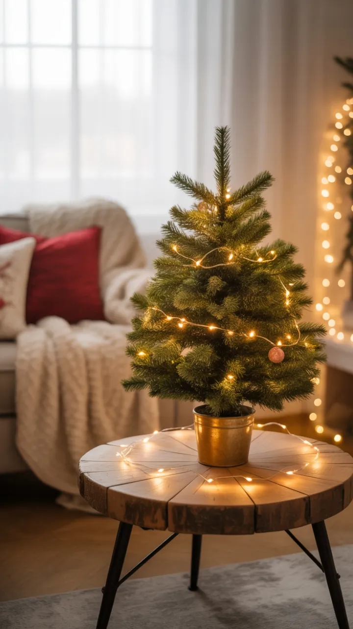 A Cozy Holiday Nook Bathed in Warm Light