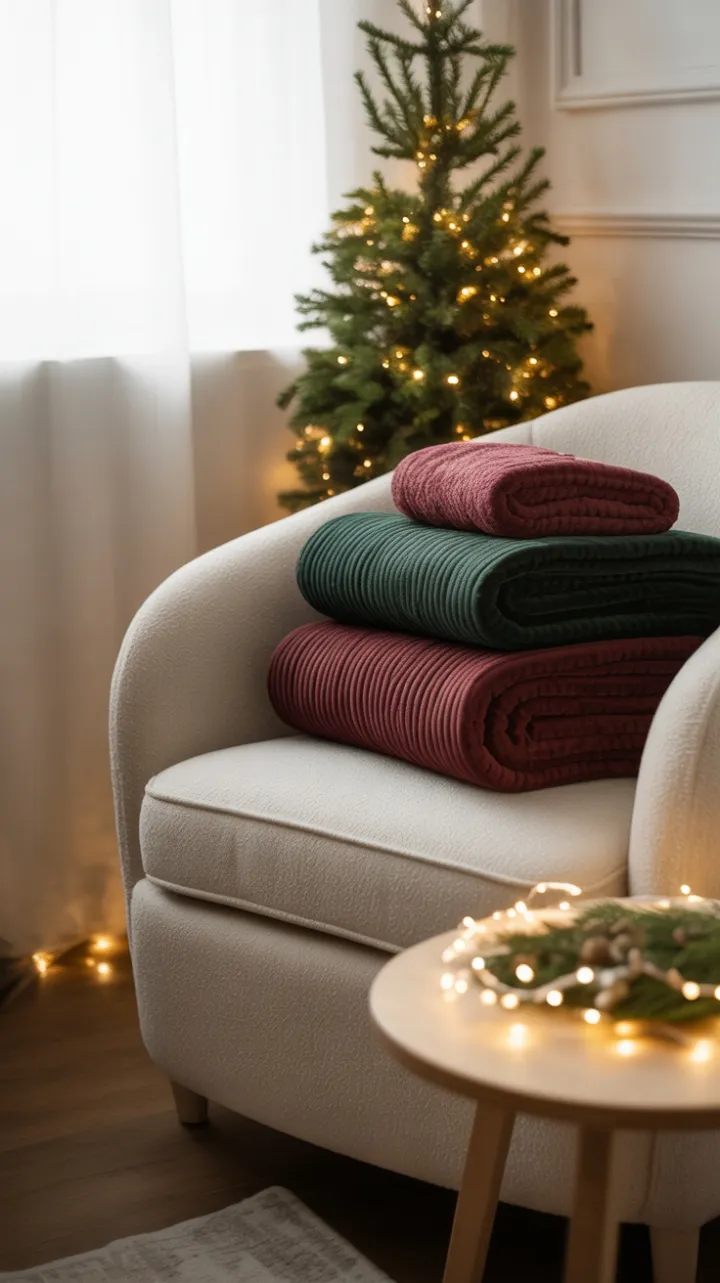 Twinkling Holiday Nook in a Petite Apartment