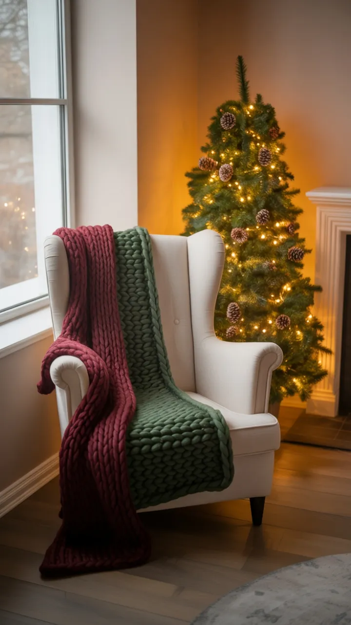 Fireside Nook Dressed for a Cozy Christmas