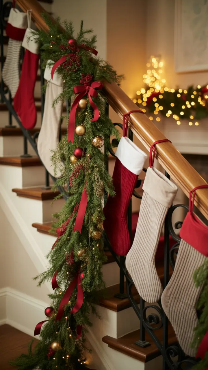 Lavish Holiday Ascent in Pine Velvet and Gold