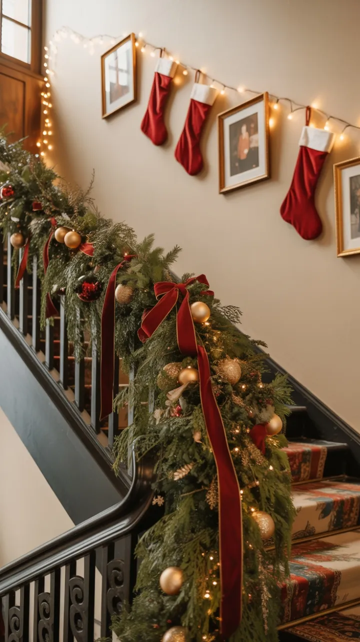 Garlanded Grandeur in Warm Holiday Light