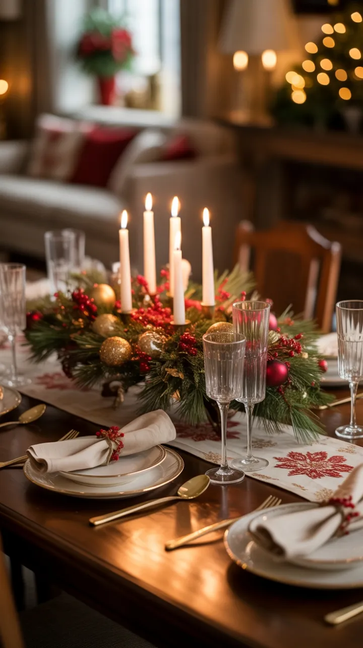 A Warm-Glow Christmas Table Where Tradition Meets Elegance