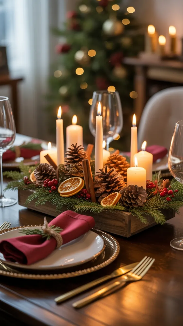 Gilded Hearth Rustic Elegance for an Intimate Christmas Table
