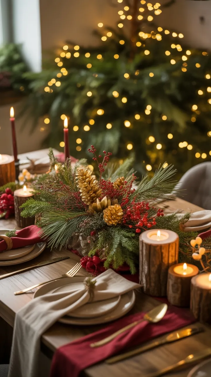 Hearthside Holiday Tablescape