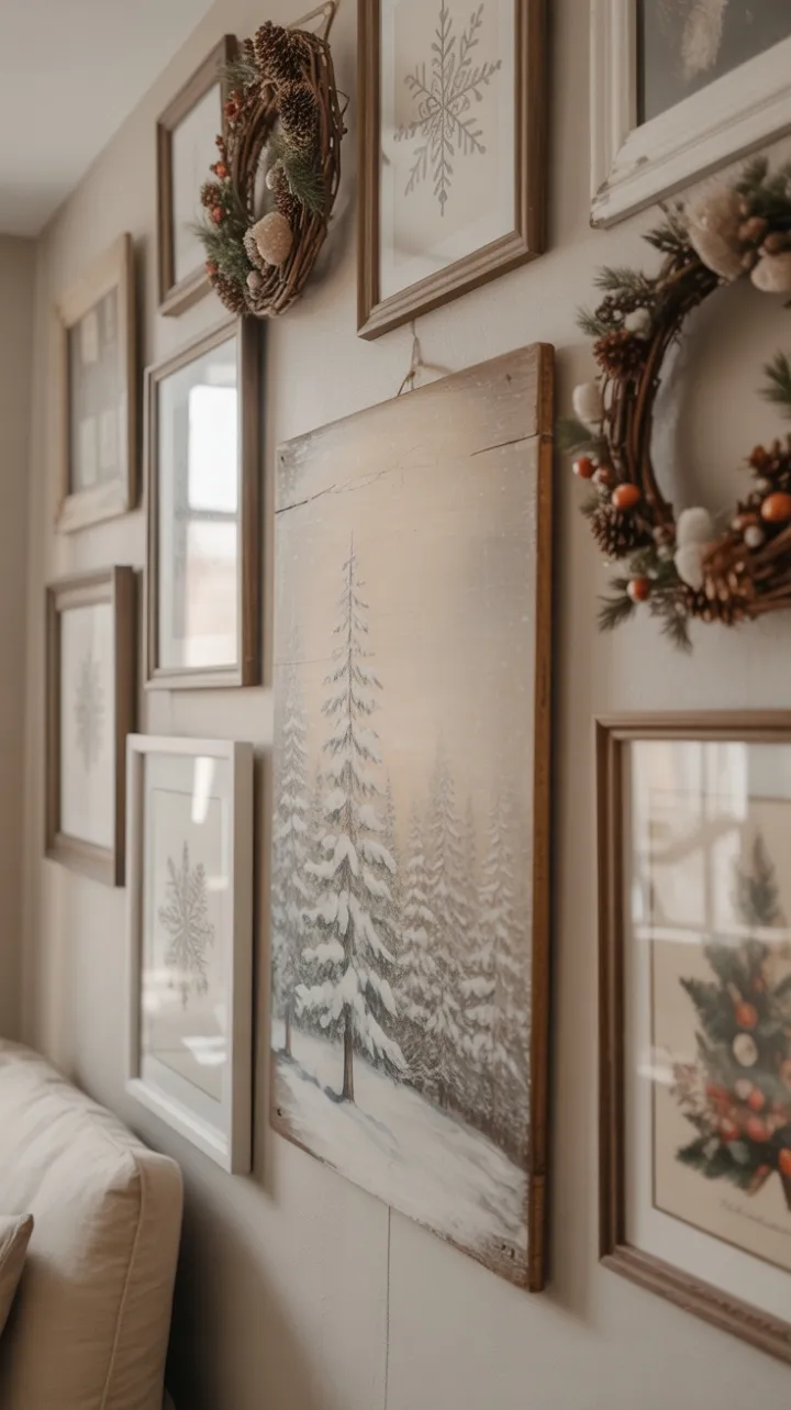 Warm Winter Gallery Wall