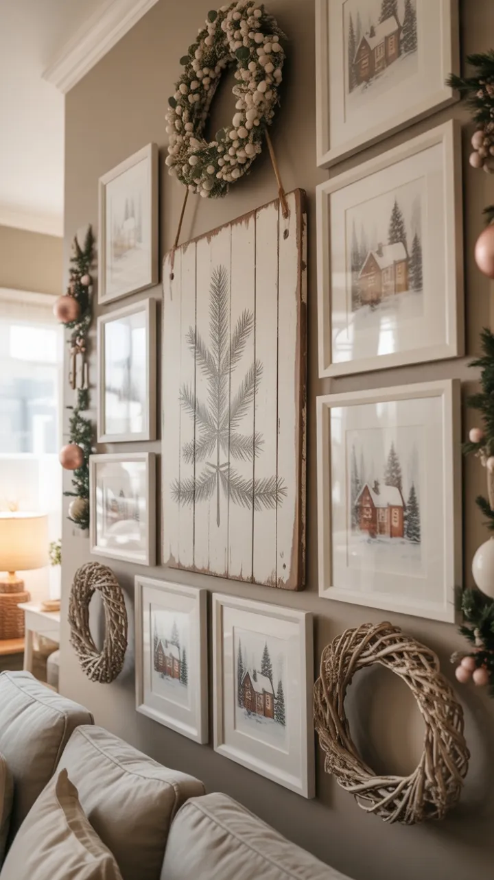 Warm Holiday Gallery of Sage and Dusty Rose