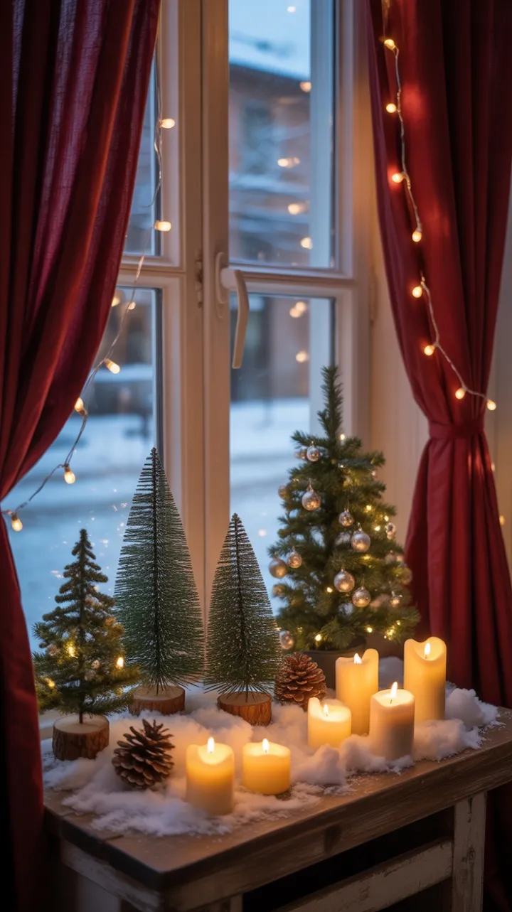 Candlelit Christmas on Crimson Velvet