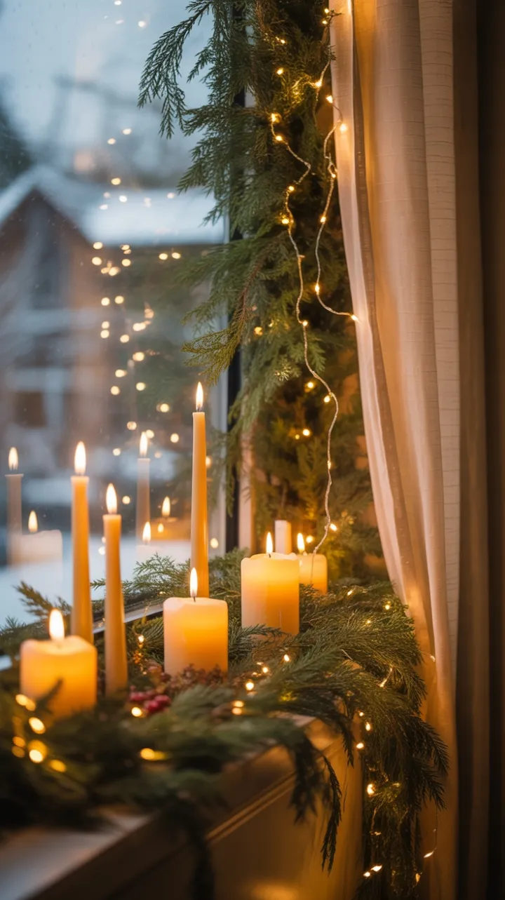 Hearthside Glow of a Cozy Christmas Window