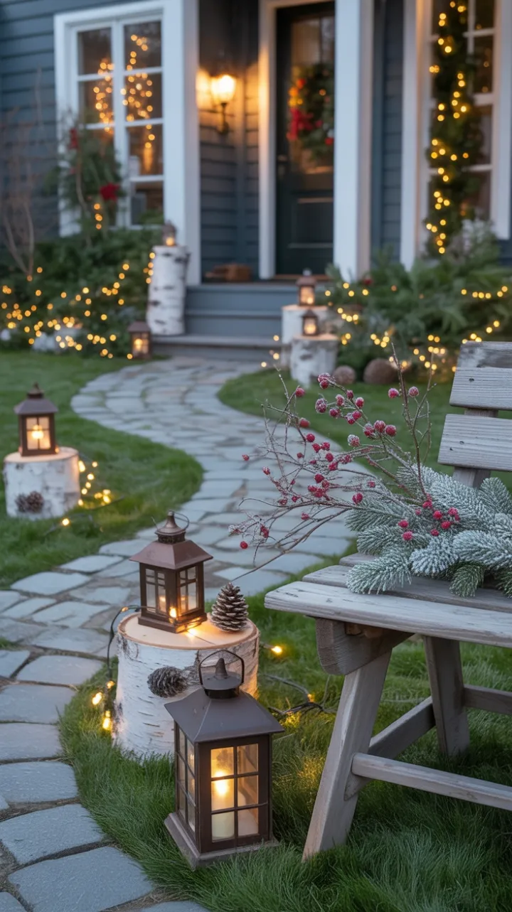 Lantern-Lit Cobblestone Evenings of Rustic Holiday Elegance