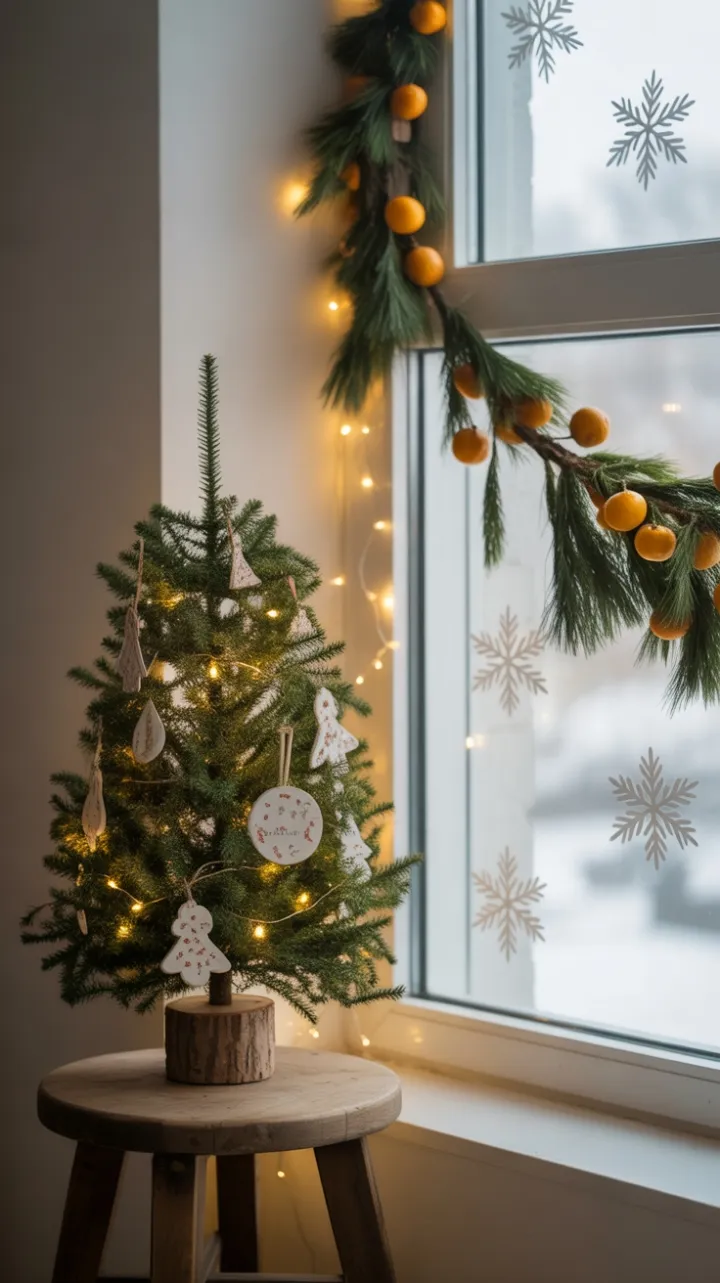 Cozy Handmade Christmas Nook by the Window