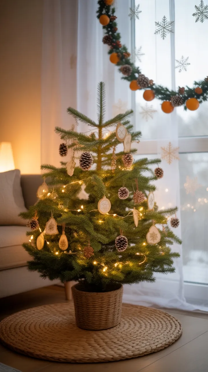 Rustic Christmas Glow in a Cozy Apartment
