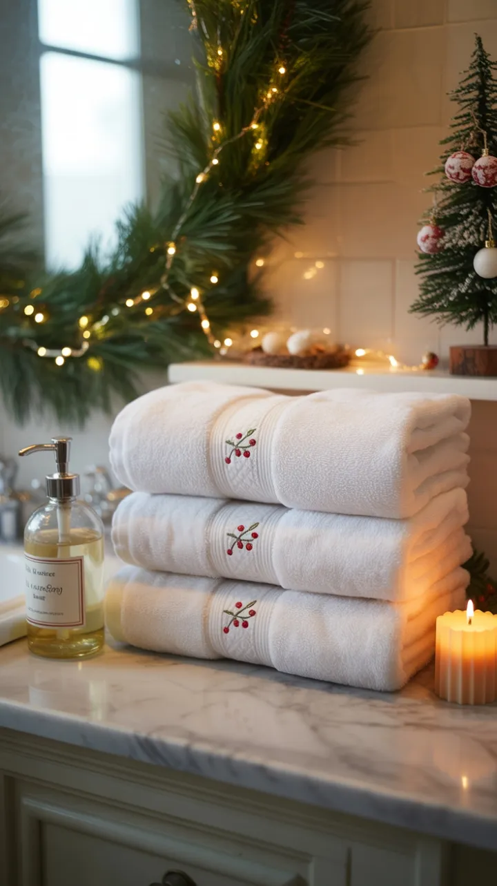 Peppermint Glow Holiday Bathroom Retreat