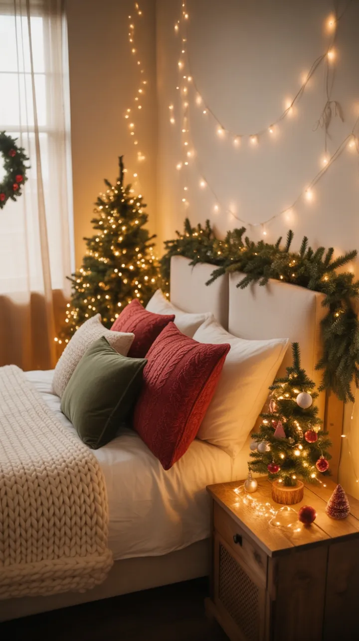 Cozy Handmade Christmas Bedroom Retreat