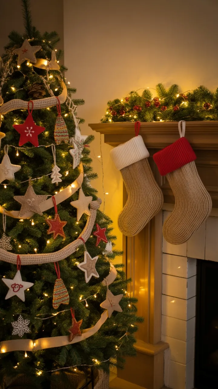 Fireside Fir Dressed in Handmade Cheer