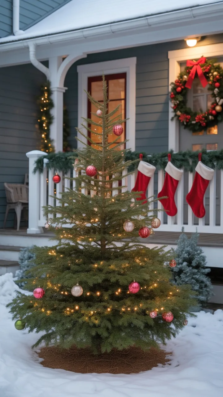 Snow-Kissed Home Wrapped in Holiday Warmth