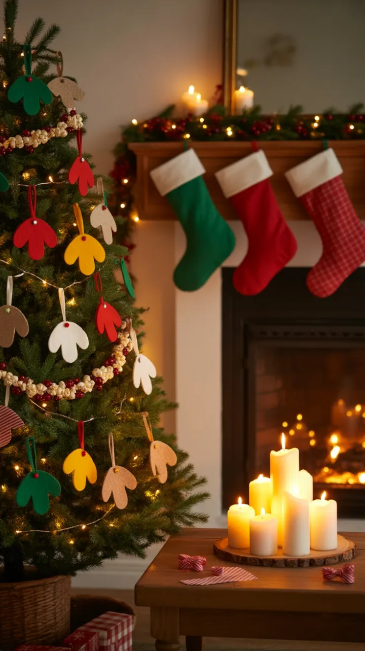 Fireside Christmas with Handmade Ornaments