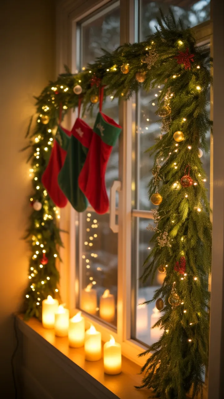 A Cozy Window of Handmade Christmas Magic