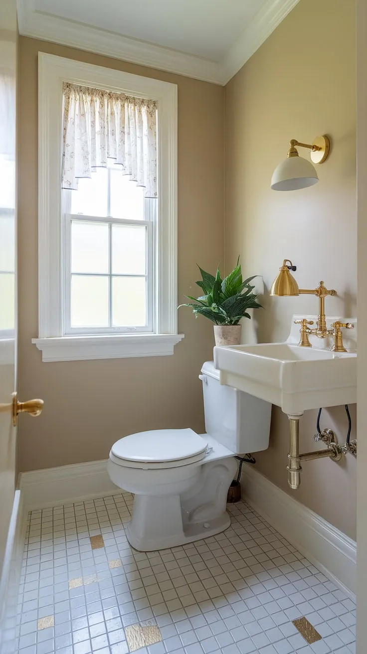 Luxury redefined: This small downstairs toilet, or powder room, proves that even a small half bathroom can be a statement piece. Small powder room ideas don't get more elegant than this wc decoration.