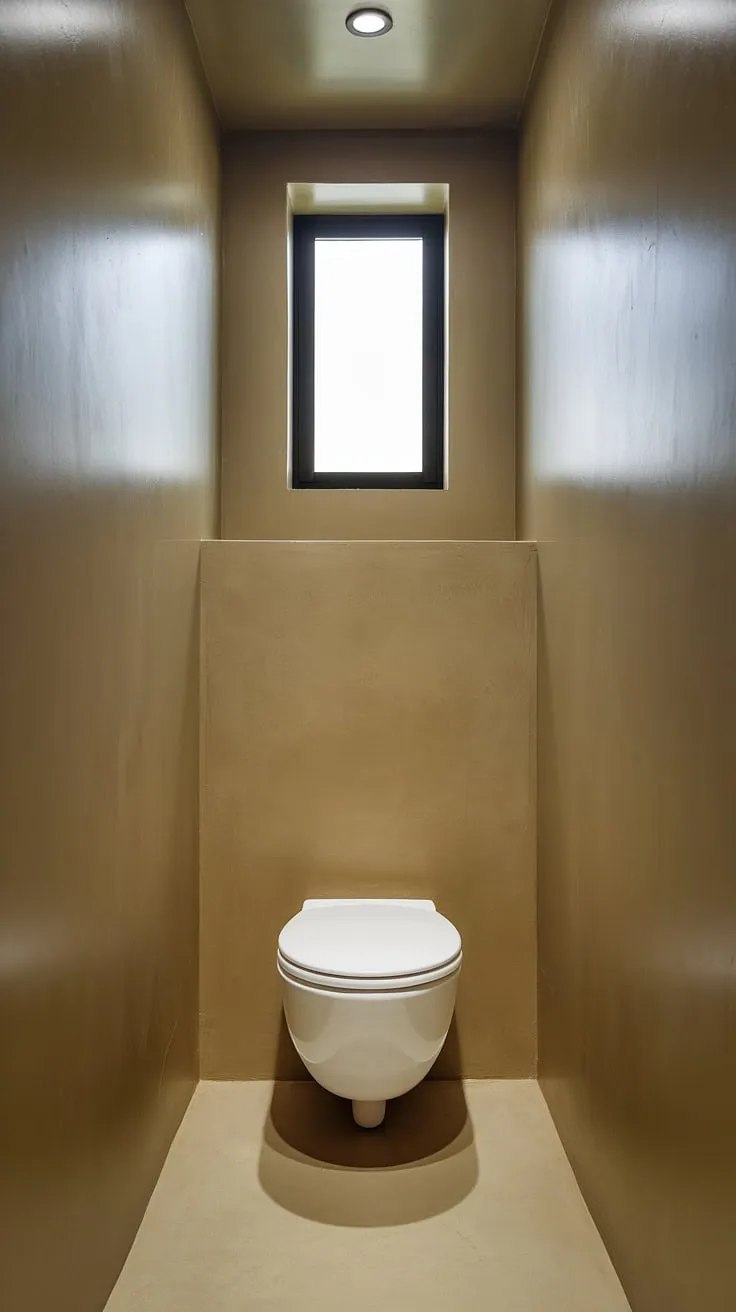 Maximize space and style in your small half bathroom. This small downstairs toilet offers inspiration for small powder bathroom ideas and clever wc decoration in a compact space.