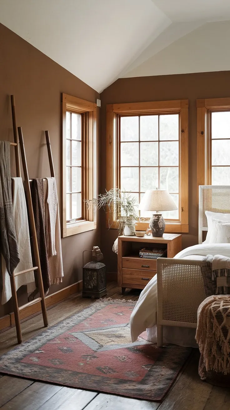Transform your master bedroom design with an earthy boho bedroom refresh that features cozy decor, natural elements, and a warm atmosphere.