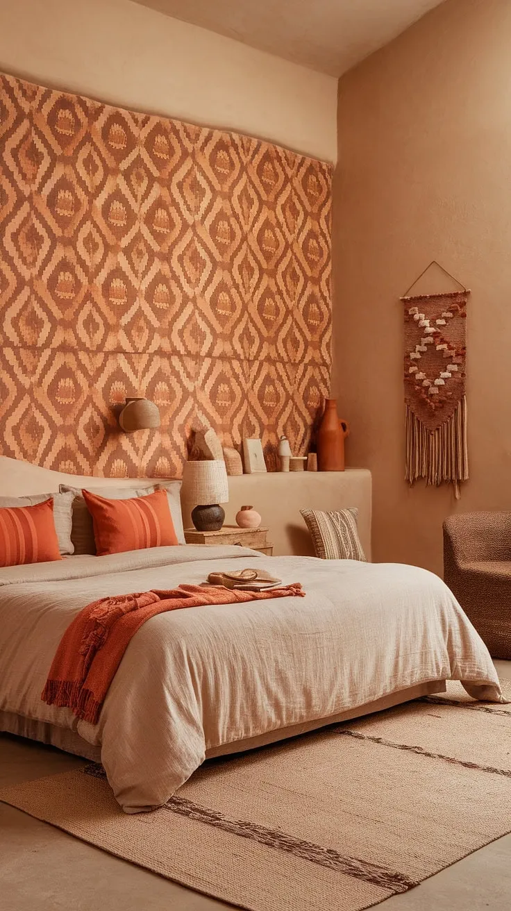 Transform your master bedroom design with a cozy earthy bedroom featuring boho decor, warm tones, and natural elements for a refreshing remodel.