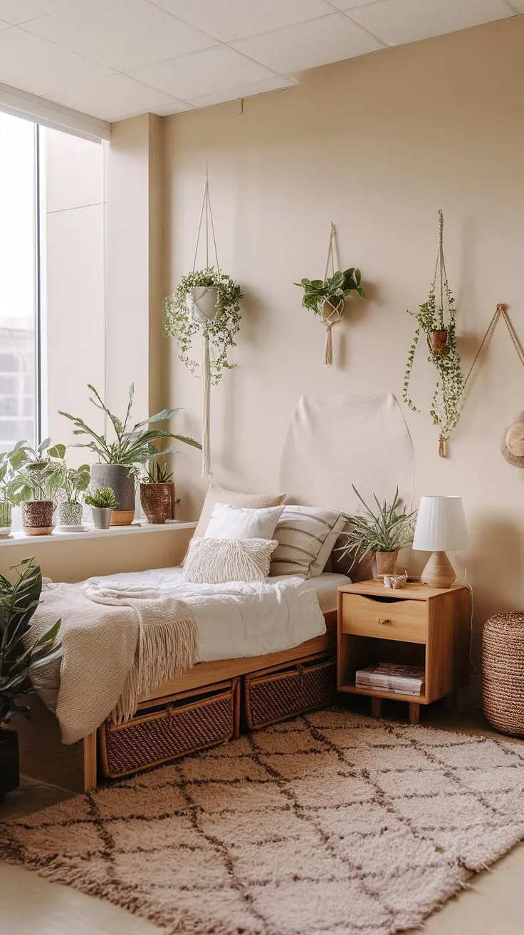 Redesign your bedroom with earthy tones and decor ideas that create inviting room vibes and a tranquil atmosphere.