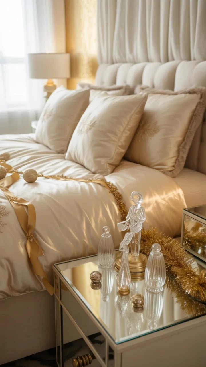 Gilded Satin Sanctuary of Festive Tranquility