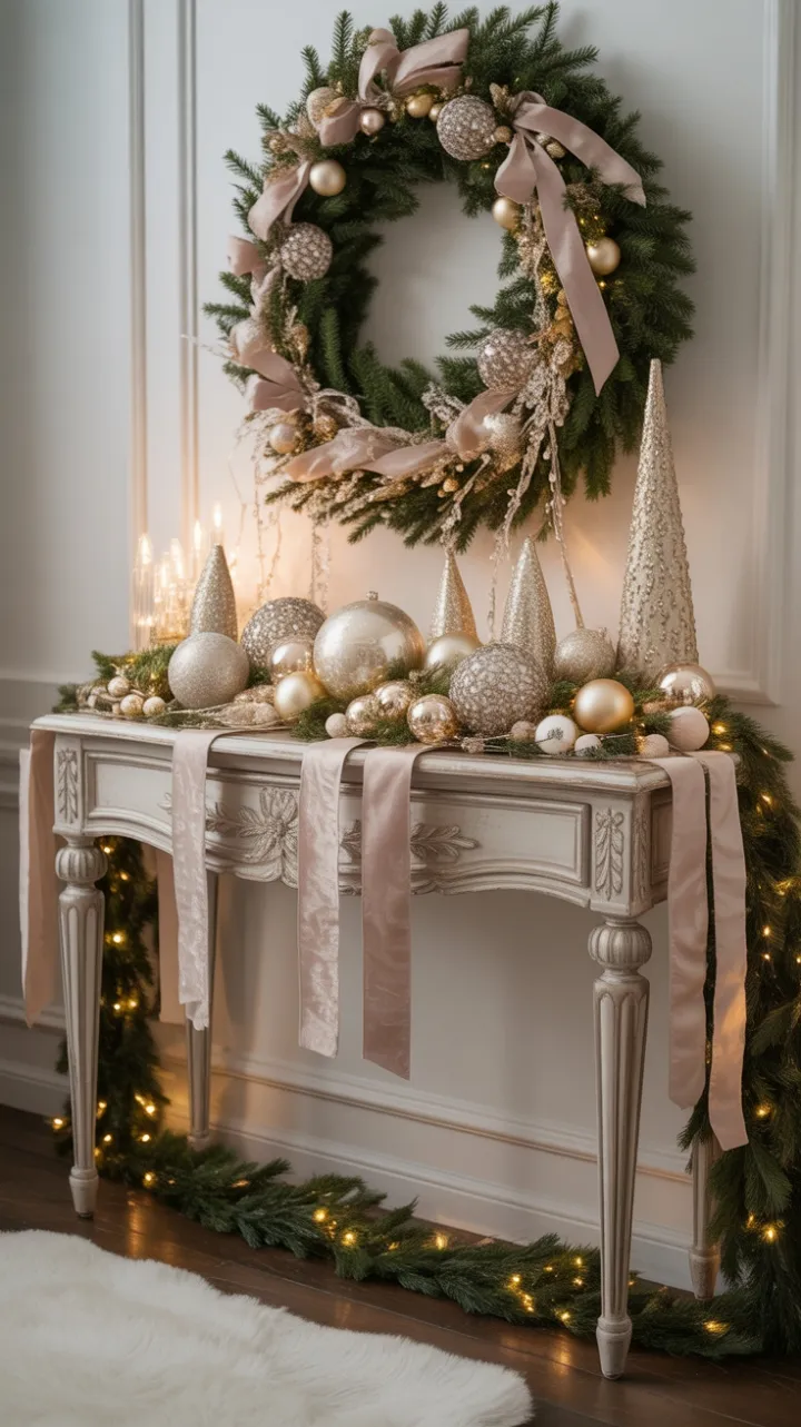 Gilded Holiday Welcome in Champagne and Gold