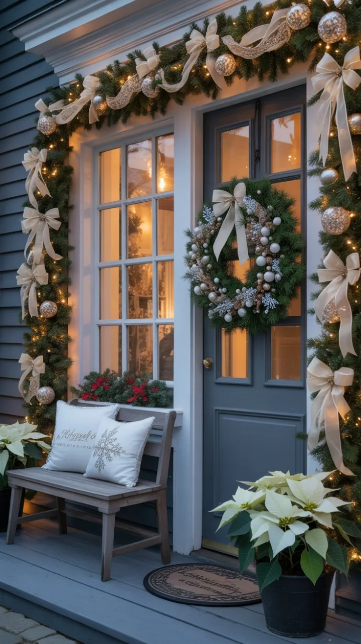 Warmth and Sparkle on a Winter Porch