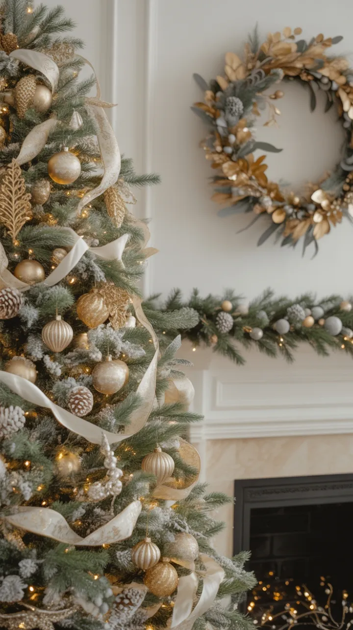 Gilded Christmas Glow in a Sophisticated Holiday Parlor