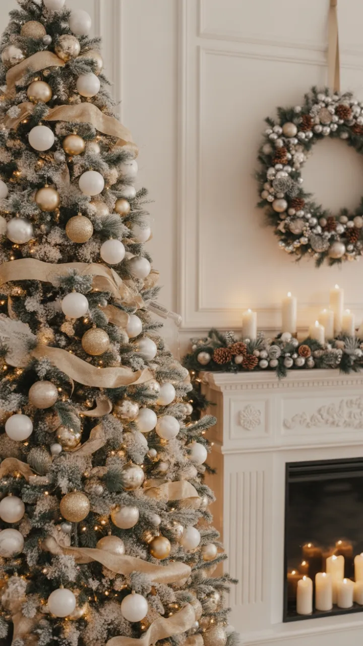 Ivory and Gold Christmas Elegance