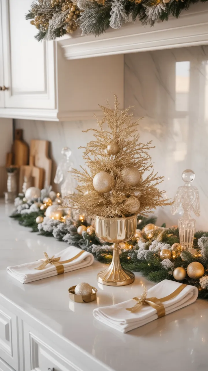 Gilded Holiday Elegance with Crystal Accents