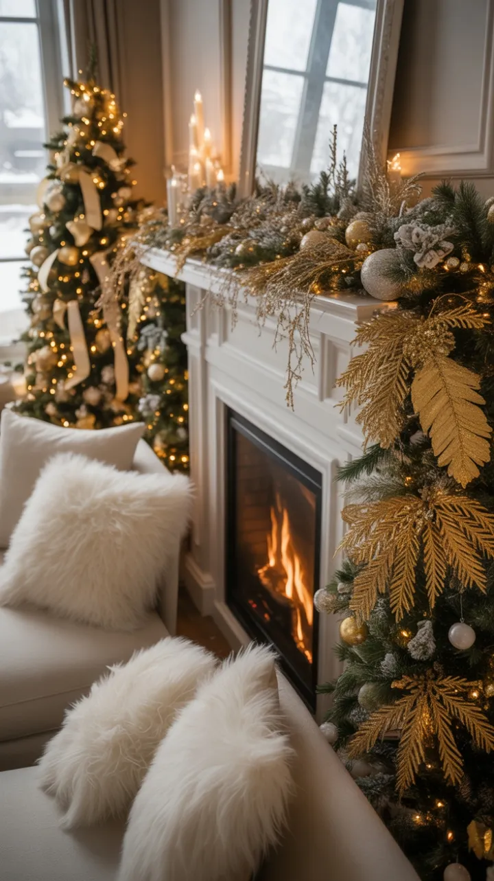 Gilded Hearthside Holiday Elegance