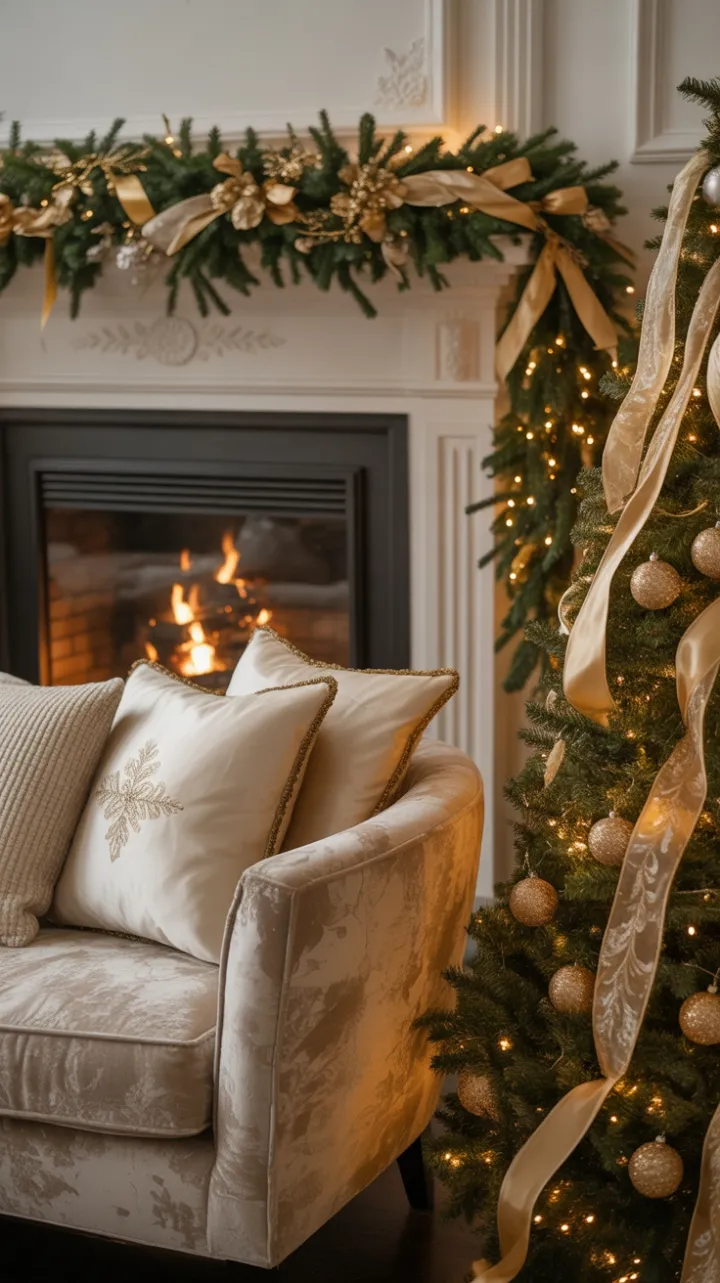 Gilded Hearth – A Cozy Christmas Sanctuary