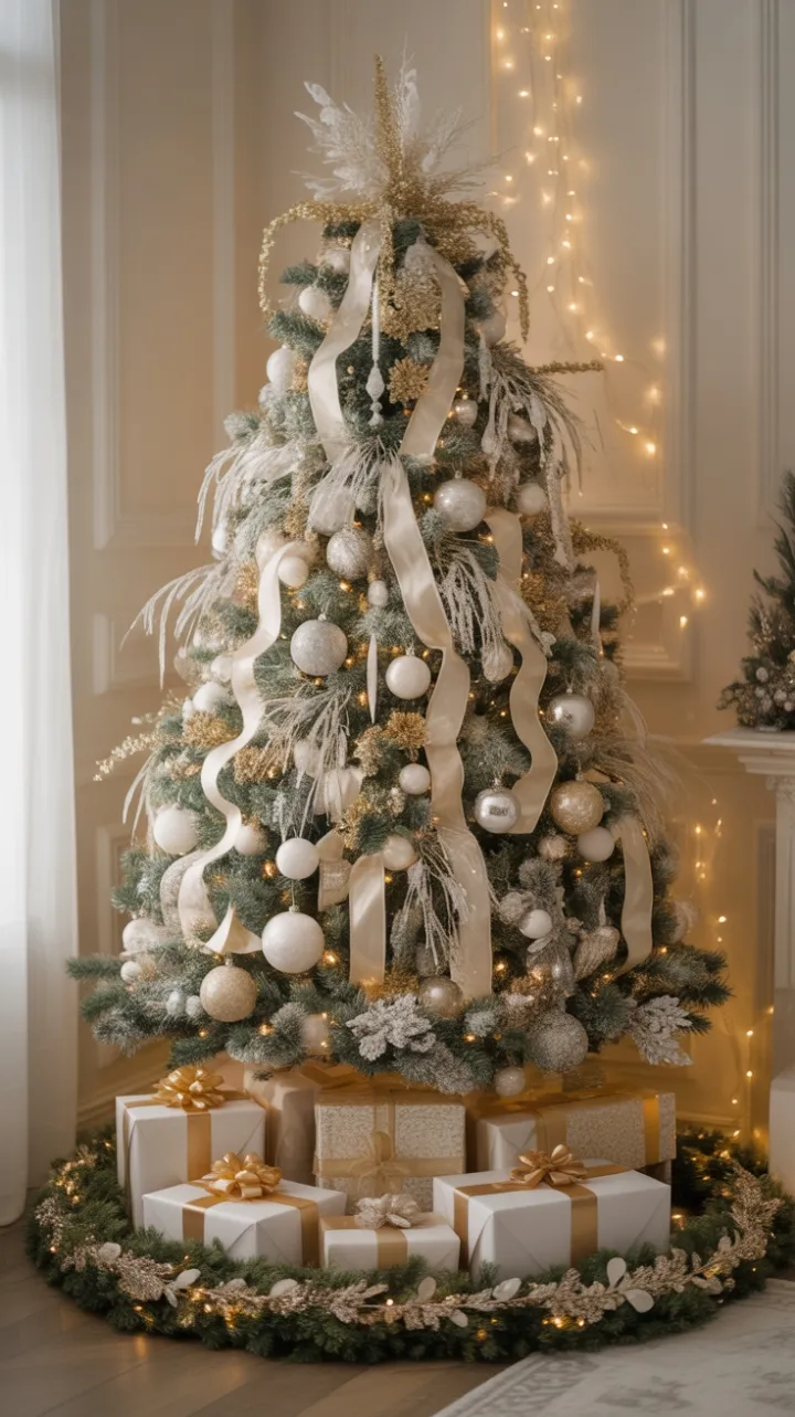 Opulent White and Gold Christmas Dream