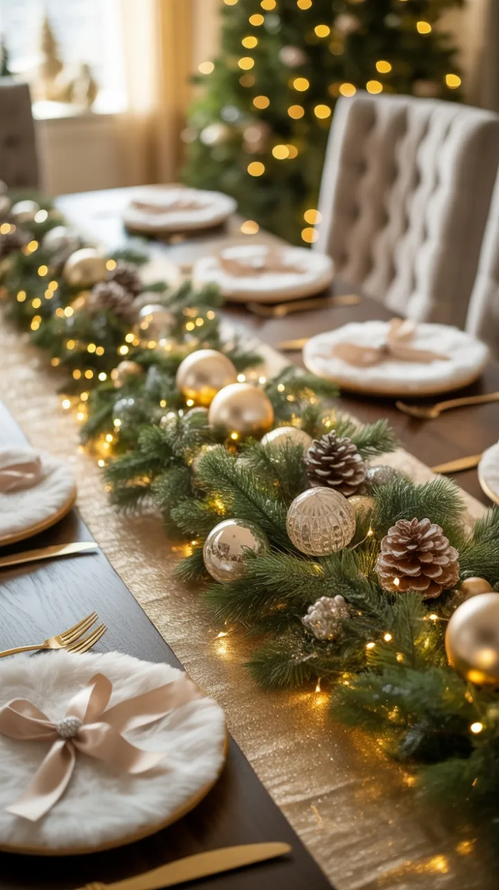 Warmth of a Gilded Christmas Table
