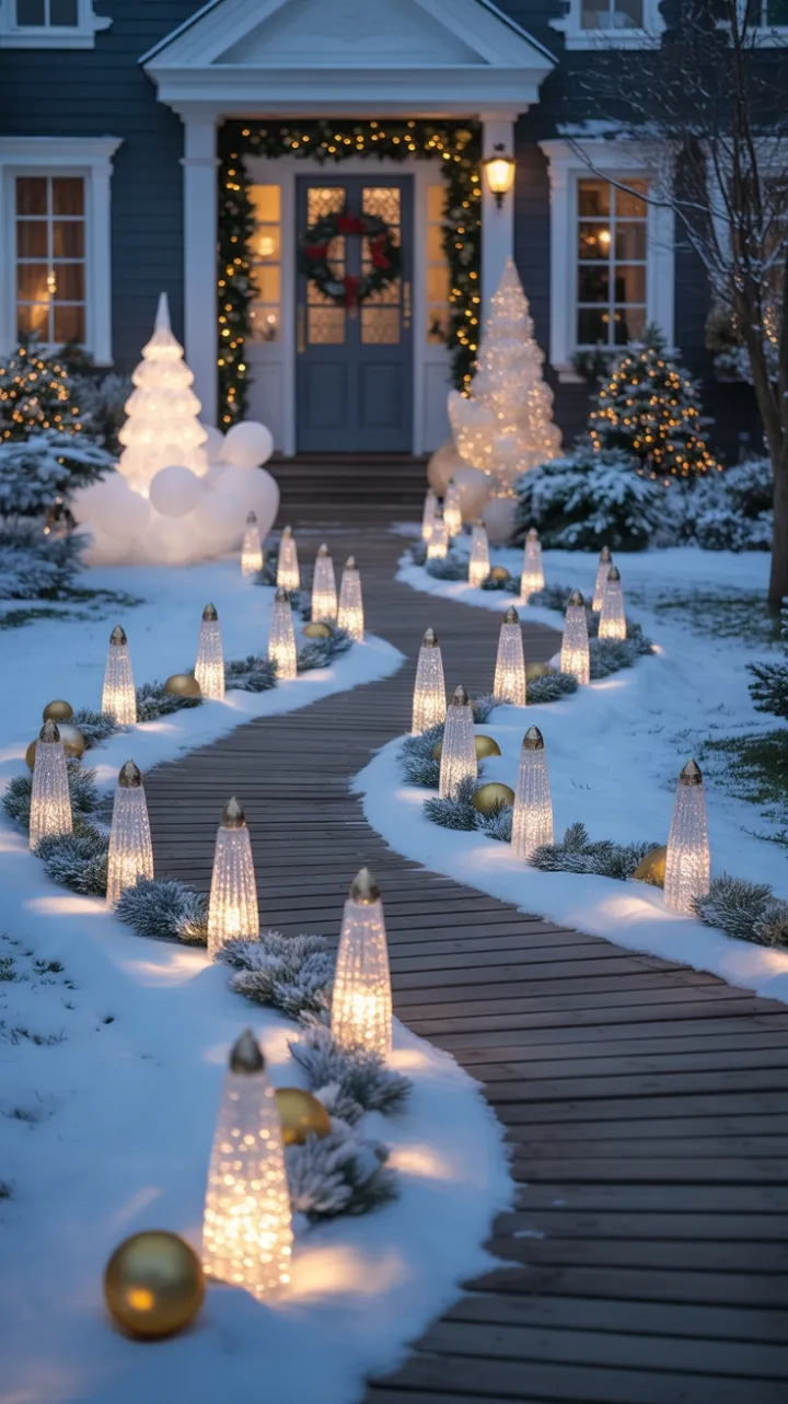 Gilded Twilight Christmas Pathway