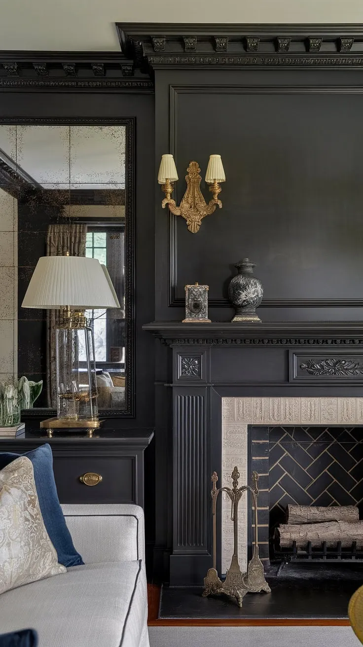Cozy nights and modern style collide in this living room. The shiplap fireplace wall, complete with a flush wall fireplace and built-in shelves, creates a stunning focal point.  The modern fireplace seamlessly integrates a TV and fireplace build-out, offering the perfect blend of entertainment and warmth.  The fireplace seating area invites relaxation, while the faux fireplace mantels add a touch of elegance. The fireplace liner ensures safe and efficient heating.