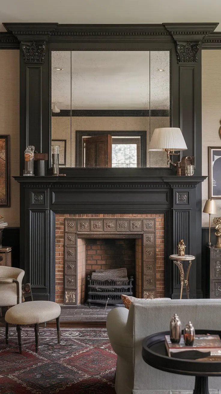 This modern living room's focal point is a stunning shiplap fireplace, seamlessly integrated into the wall.  The flush wall fireplace features a built-in seating area, offering cozy comfort, while the TV mounted above and faux fireplace mantels add a touch of contemporary elegance.  The fireplace liner and thoughtful tv and fireplace build-out complete this sophisticated design, showcasing the perfect blend of built-in shelves and functional style.