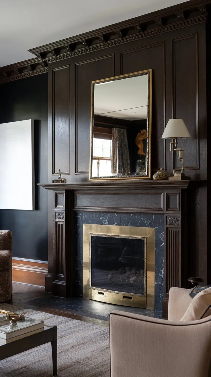 This stunning fireplace with TV is the heart of this modern living room.  The shiplap fireplace creates a warm and inviting atmosphere, perfectly complemented by the built-in shelves above the modern fireplace. The flush wall fireplace design and fireplace liner provide a clean, contemporary look, while the fireplace seating area offers ultimate comfort.  The clever TV and fireplace build-out maximizes space and style, showcasing the beauty of the faux fireplace mantels.