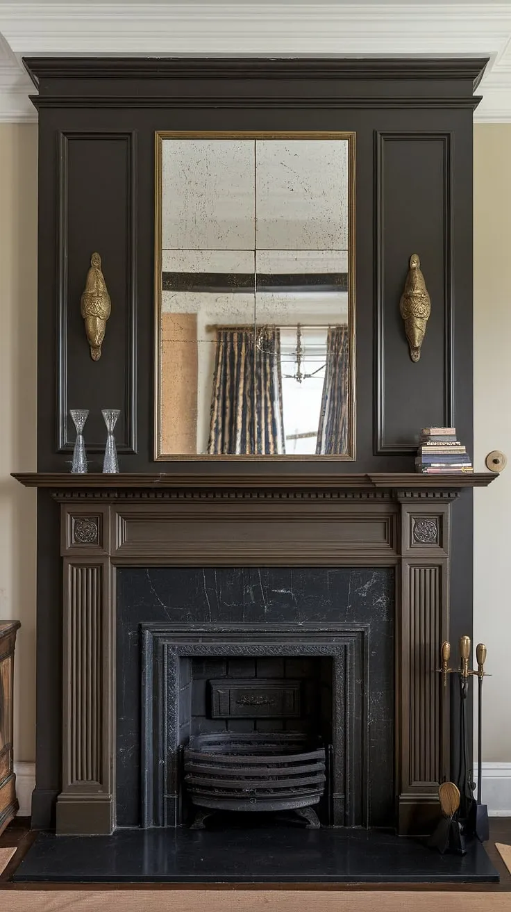 This stunning fireplace wall showcases a modern fireplace design that's both practical and beautiful. The shiplap fireplace is seamlessly integrated into the wall, creating a clean, flush wall fireplace aesthetic.  The built-in shelves on either side provide practical storage, while the mounted TV above completes the entertainment center.  The gray sofa offers comfortable fireplace seating, perfect for enjoying the warmth and ambiance of this expertly designed tv and fireplace build-out.  The fireplace liner ensures safety and efficiency, making this the heart of a truly modern home.