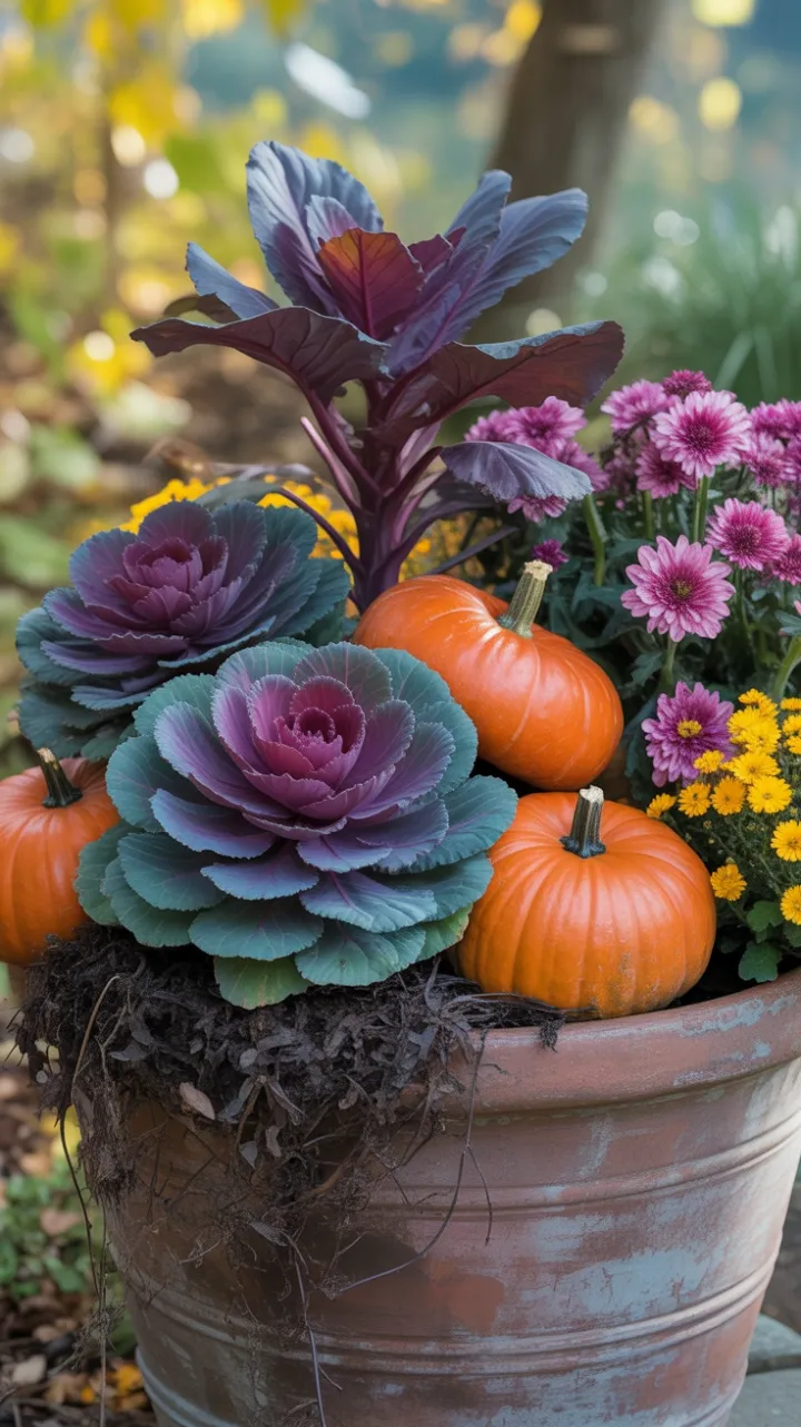 Terracotta Treasure Brimming with Fall Color