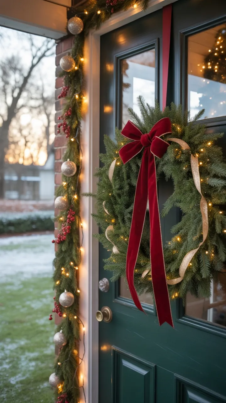 Sunlit Welcome at a Snow-Kissed Farmhouse