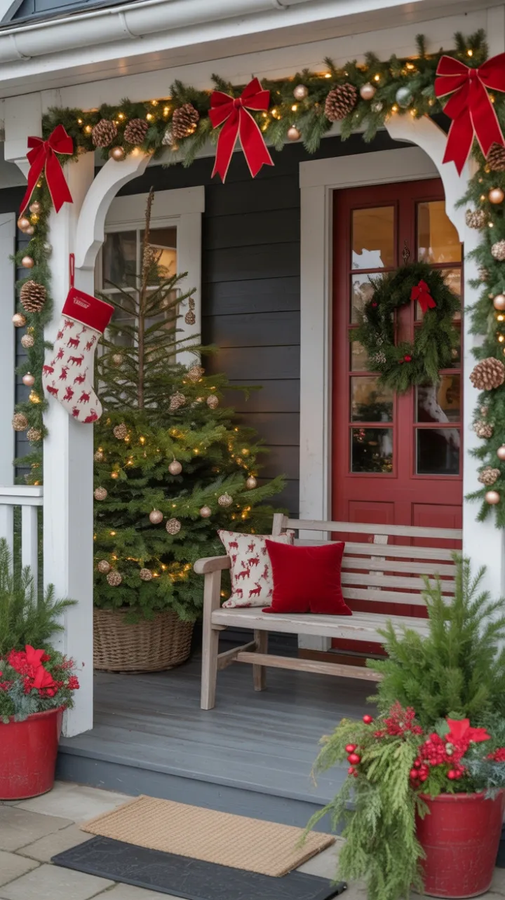 Step Into a Rustic Farmhouse Christmas Welcome