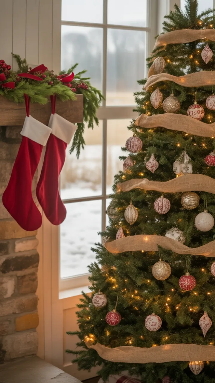 Cozy Heirloom Christmas in a Snow-Kissed Farmhouse