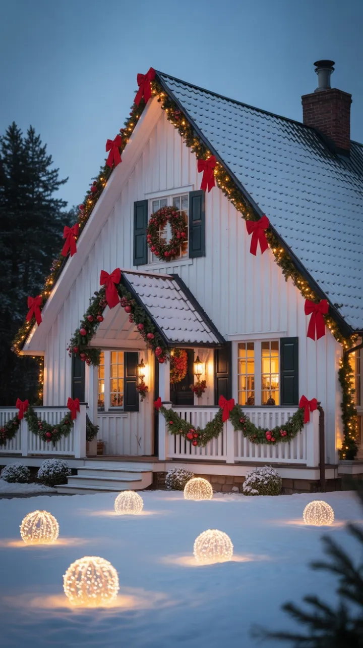 Twinkling Winter Welcome at the Christmas Farmhouse