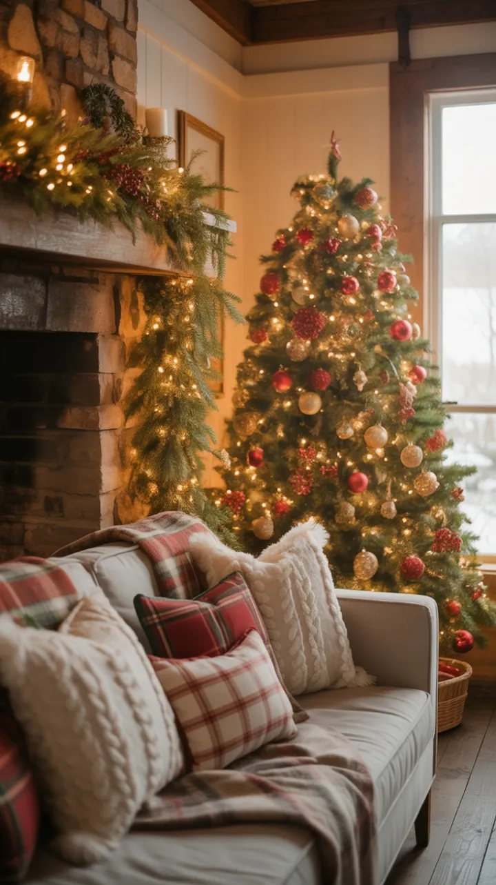 Warm Hearth, Twinkling Tree – Rustic Farmhouse Christmas