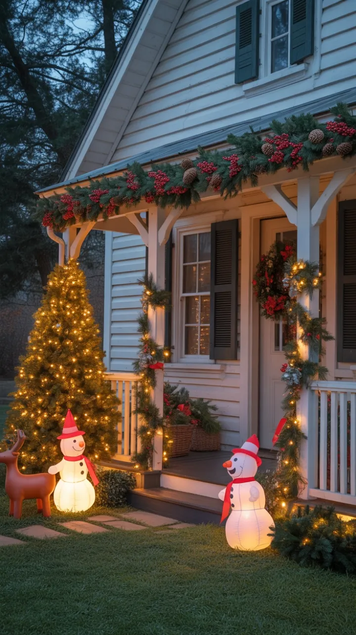 Cozy Christmas Glow at the Festive Farmhouse