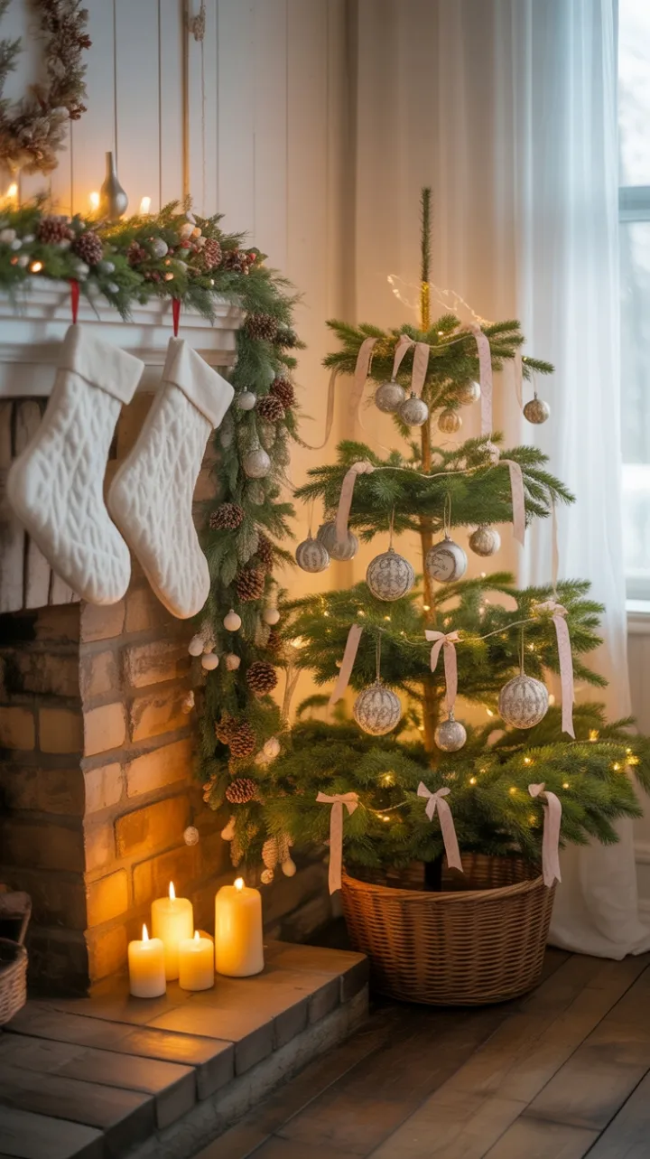 Hearthlight and Vintage Charm in a Cozy Farmhouse Christmas